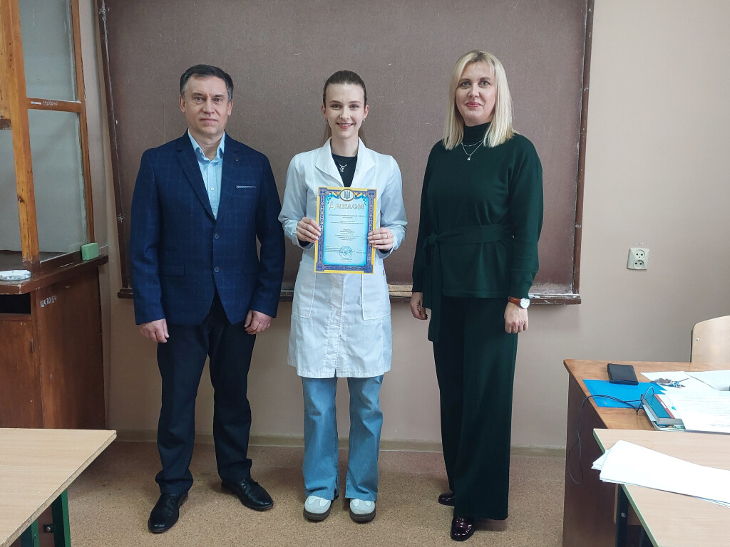 Щиро вітаємо переможців І етапу Всеукраїнської студентської олімпіади з навчальної дисципліни «Медична хімія» серед здобувачів вищої освіти стоматологічного факультету.